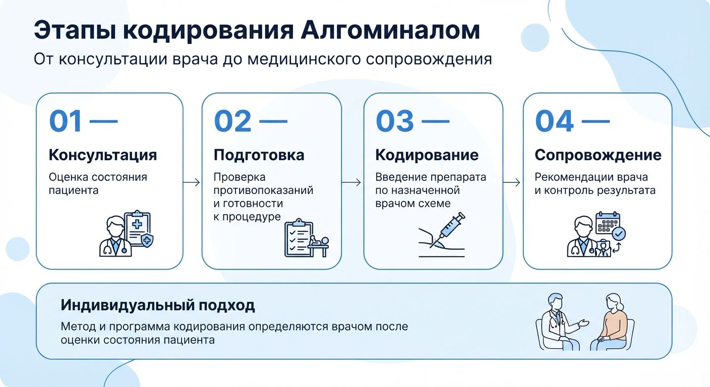 Кодирование препаратом «Алгоминал» в Дальнегорске инфографика